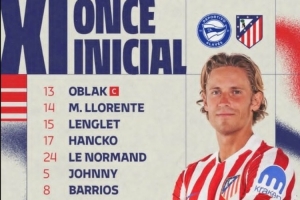 开云体育-马竞客战阿拉维斯首发：小蜘蛛领衔，新援阿尔马达、汉茨科在列